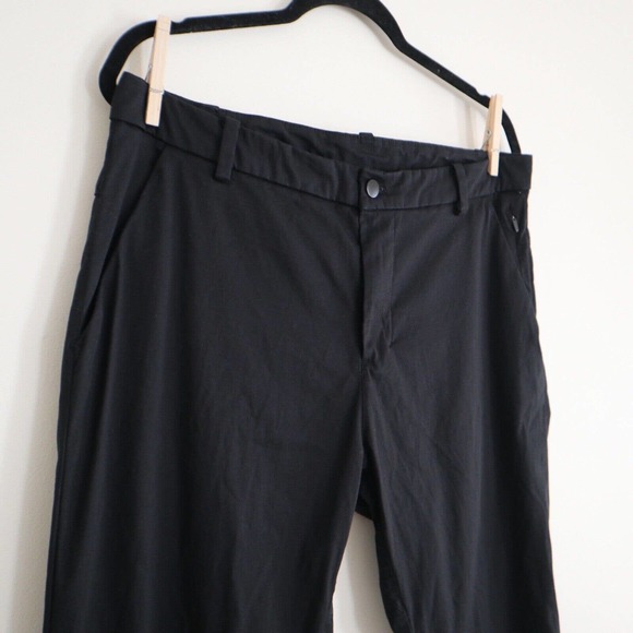 Lululemon Men's 34 Commission Pant Classic Swift Cotton M5440S Black - Picture 4 of 11